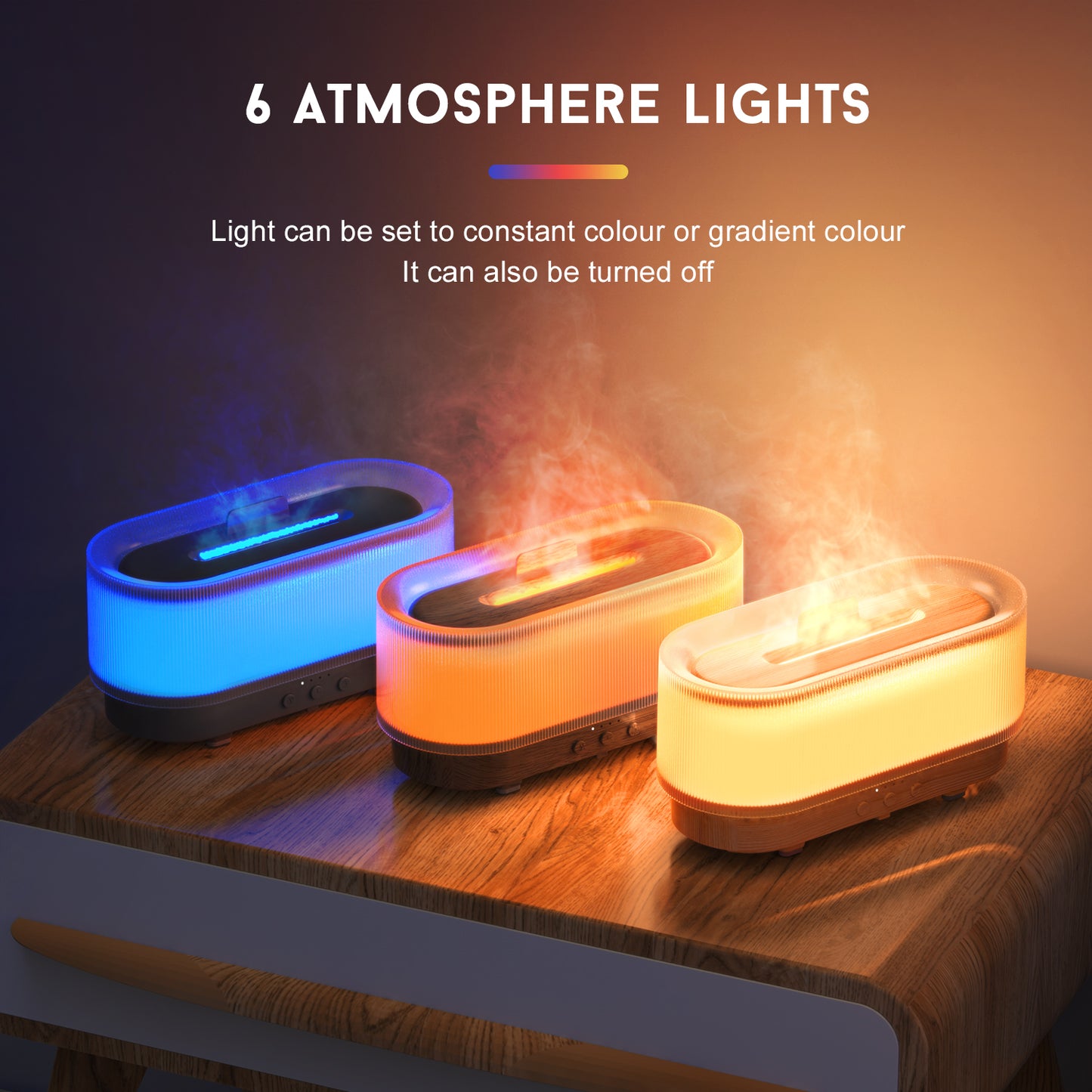 SEJOY Humidifier Aroma Diffuser Humidifier Ultrasonic Essential Oil Aromatherapy