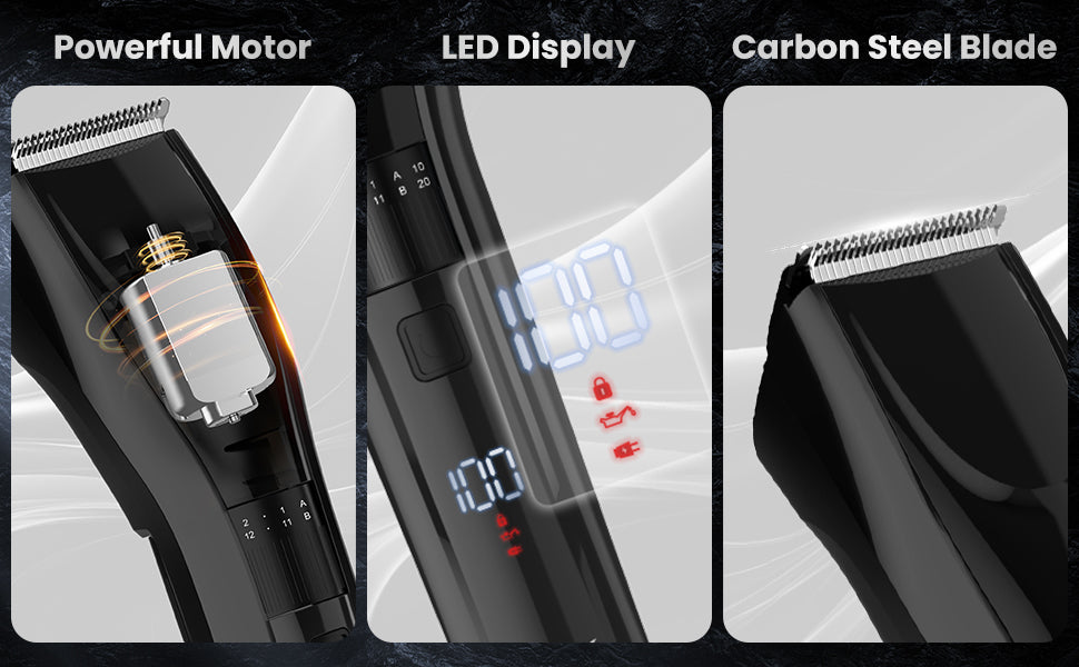 SEJOY Cordless Professional Hair Clippers Shaving Machine Men Trimmer Kit Men Cutting Machine Barber Electric shaver