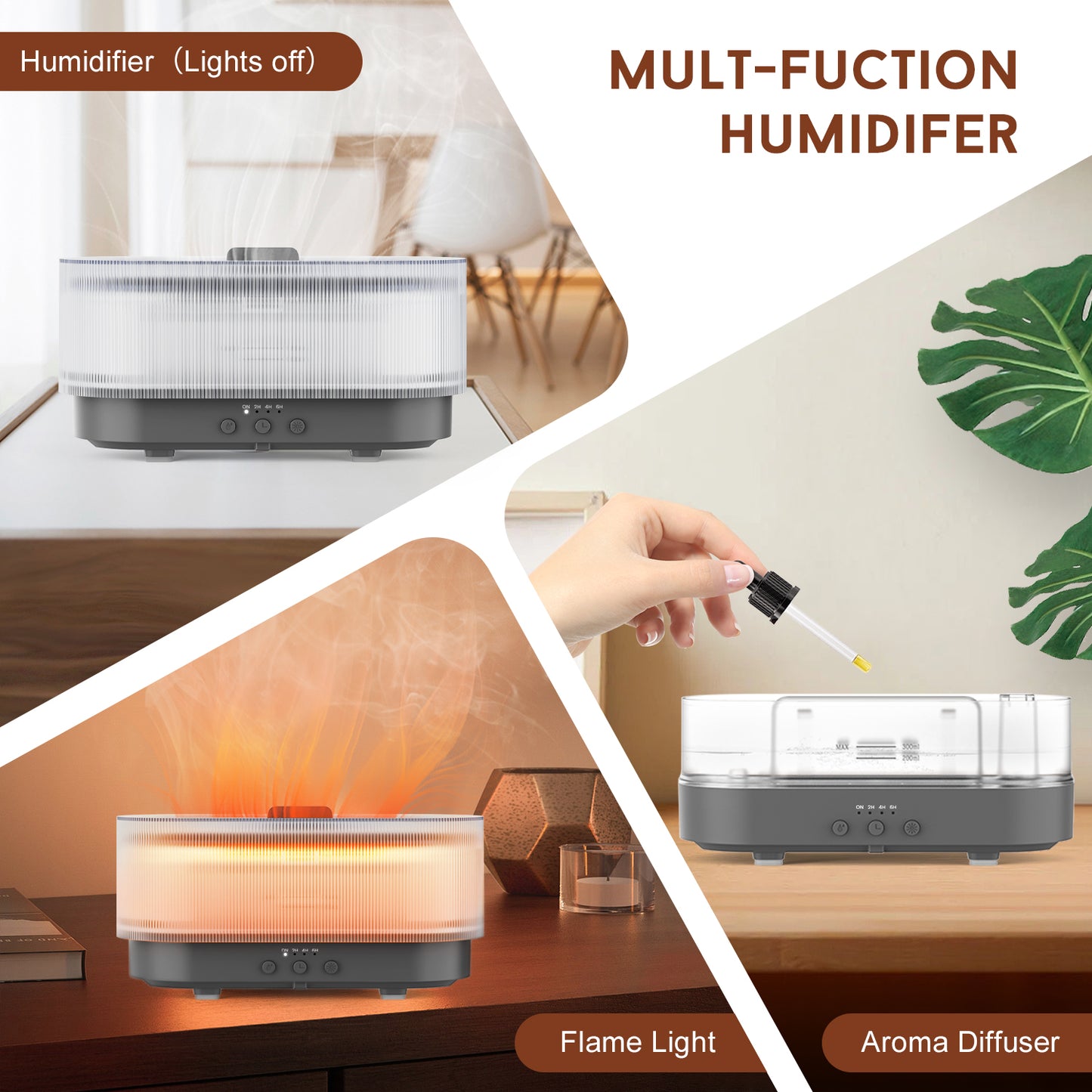 SEJOY Humidifier Aroma Diffuser Humidifier Ultrasonic Essential Oil Aromatherapy
