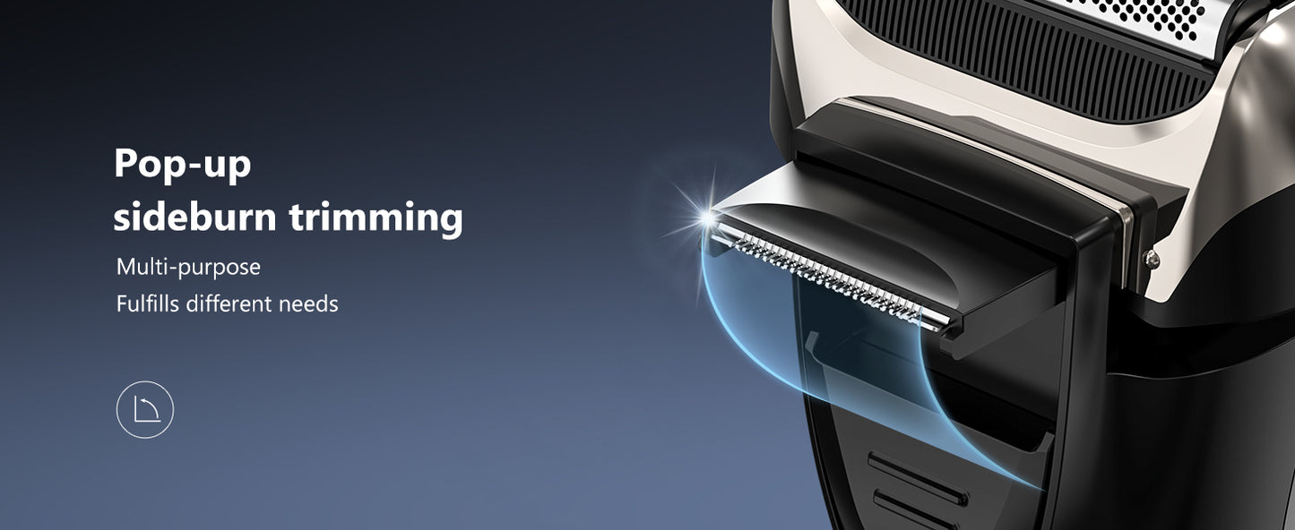 Sejoy Electric Razor for Men Foil Shaver with 3-Blade Edge Shaving Area, 7500 RPM High Speed Motor Digital Power Display Mens El