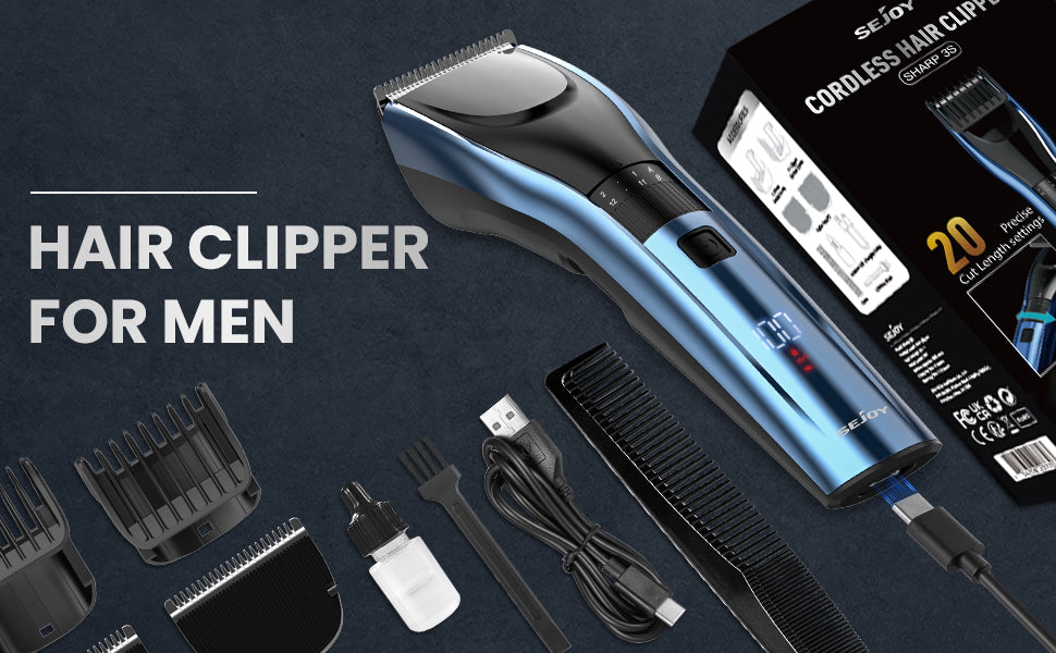 SEJOY Cordless Professional Hair Clippers Shaving Machine Men Trimmer Kit Men Cutting Machine Barber Electric shaver
