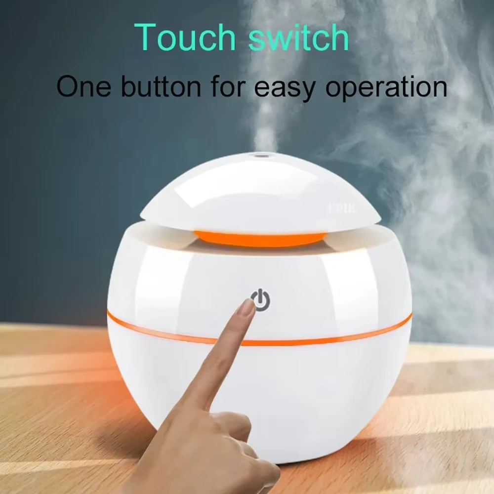 Whisper-Quiet Ultrasonic mini Diffuser for Essential Oils 100ml Air humidifier Perfect for home and Gift with LED night lights