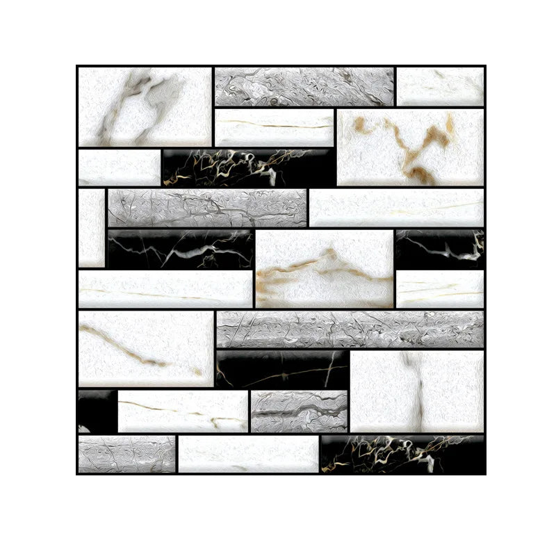 20PCS Self Adhesive Tile Wall Sticker Home Decor 3d pvc sticker Covers For Kitchen Cupboard Bathroom Waterproof Wallpaper
