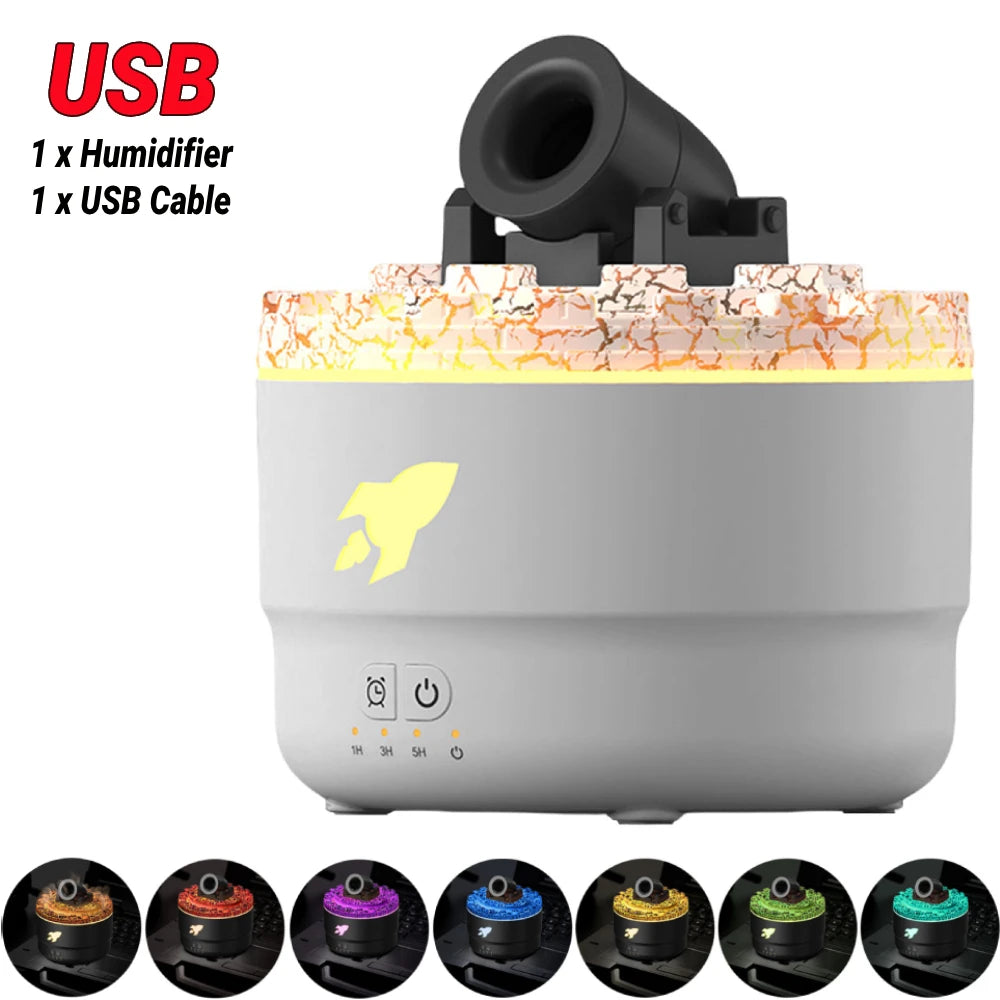 Cannon Blast Aroma Humidifier Aroma Diffuser Cannon Blast Turret Aromatherapy Humidifier Air Humidifier for Home Office Bedroom