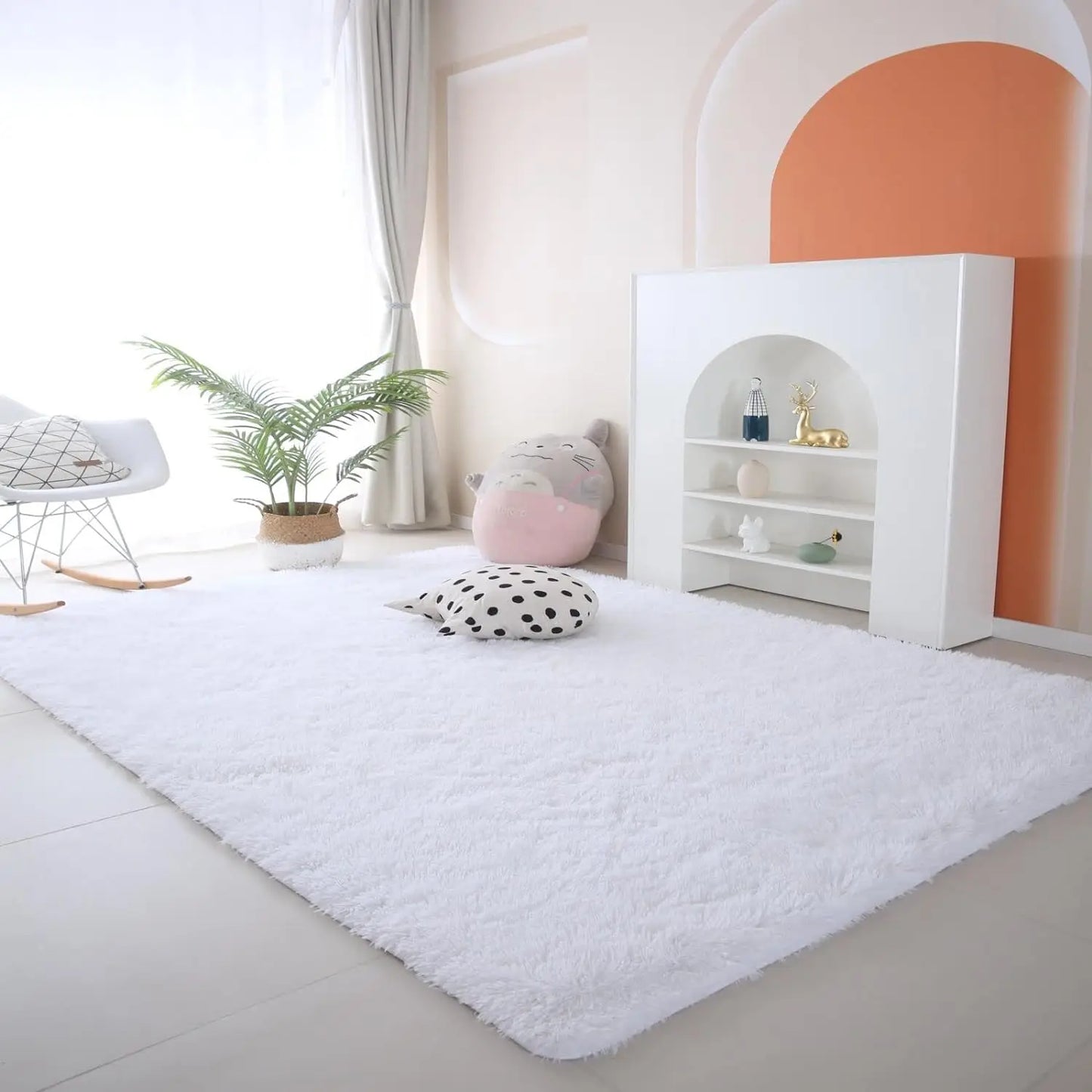 Plush Carpets Fluffy Ultra Soft Indoor Modern Area Rugs Living Room Play Mats For Children Bedroom Home Decor Nursery Rug