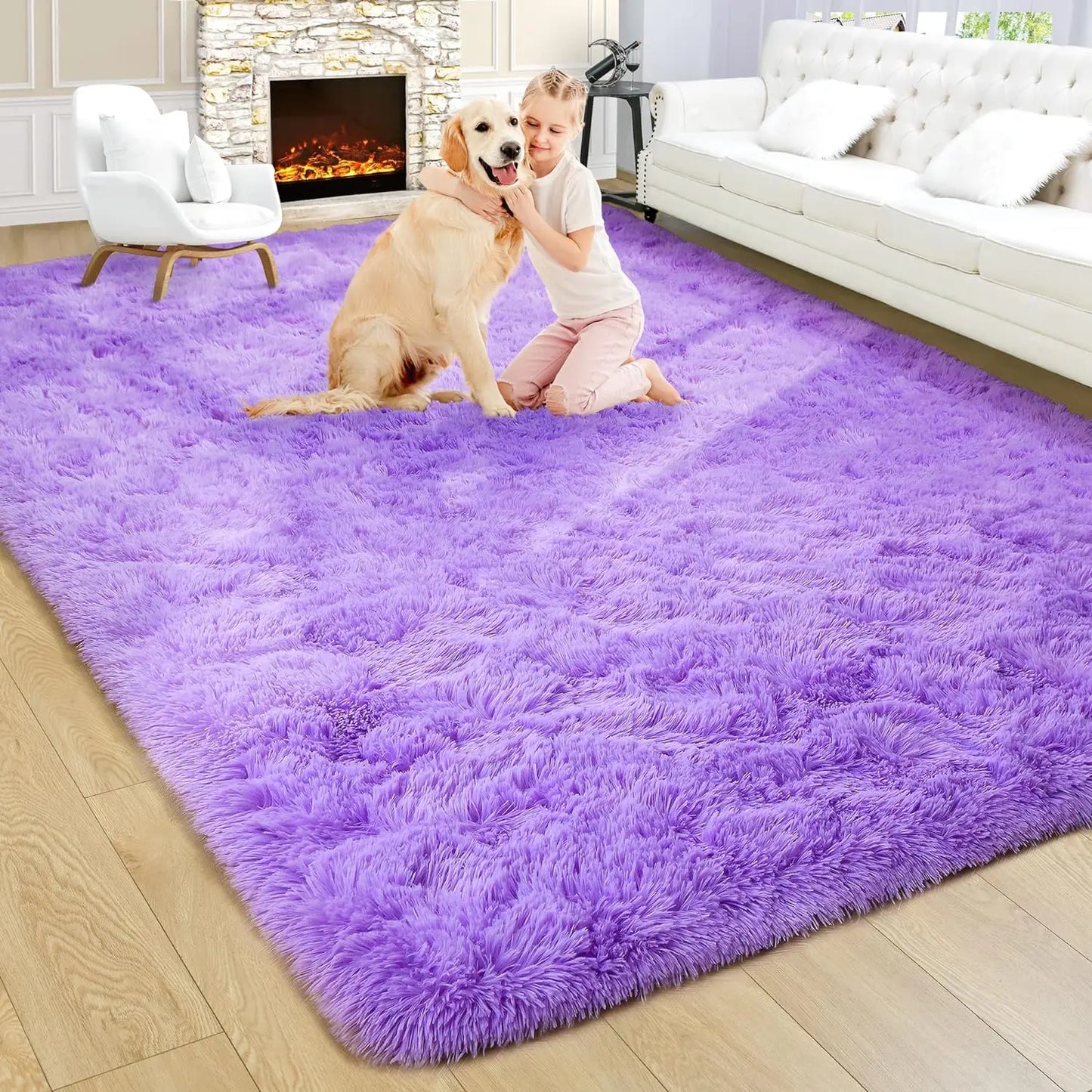 Plush Carpets Fluffy Ultra Soft Indoor Modern Area Rugs Living Room Play Mats For Children Bedroom Home Decor Nursery Rug