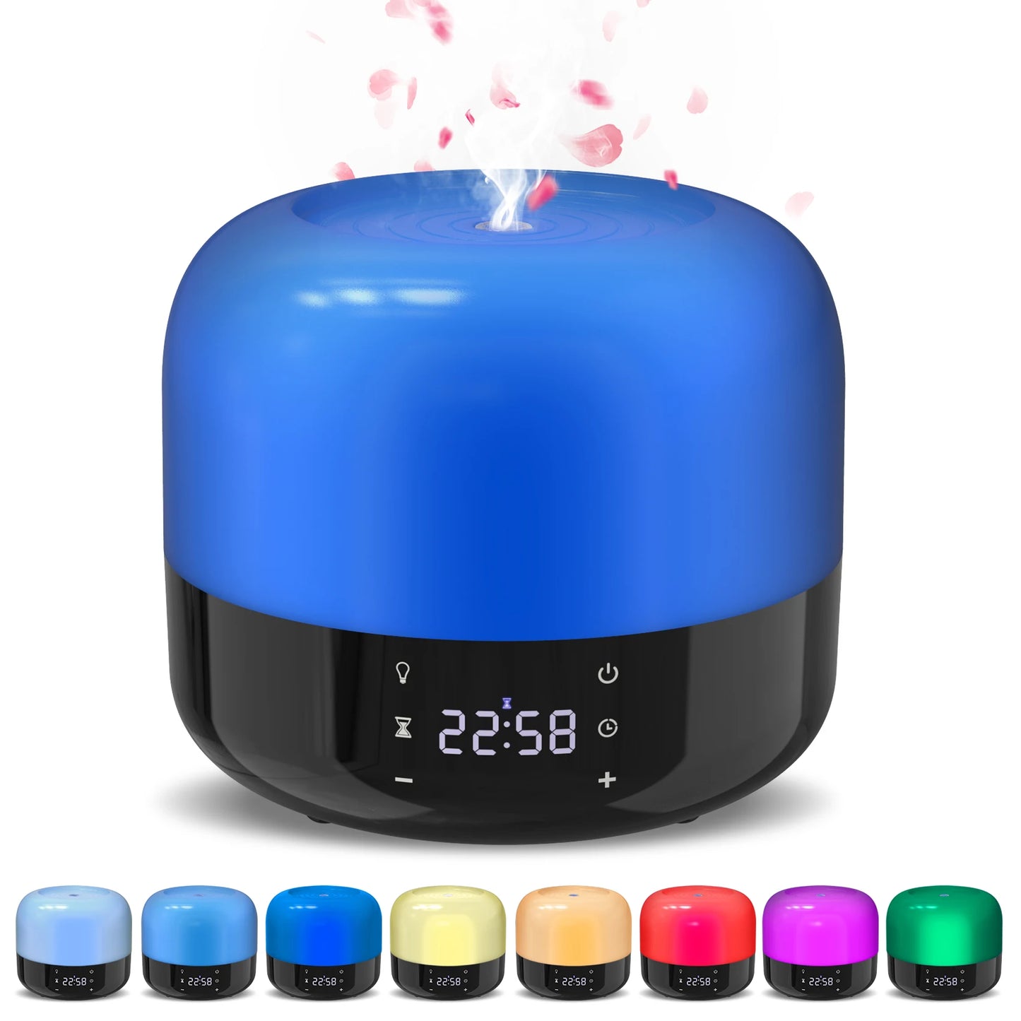 Sejoy Air Humidifier Aroma Diffuser 1-8 HourTimer, 7 Atmosphere Lights Room Ultrasonic Cool Mist Top Fill Humidifier