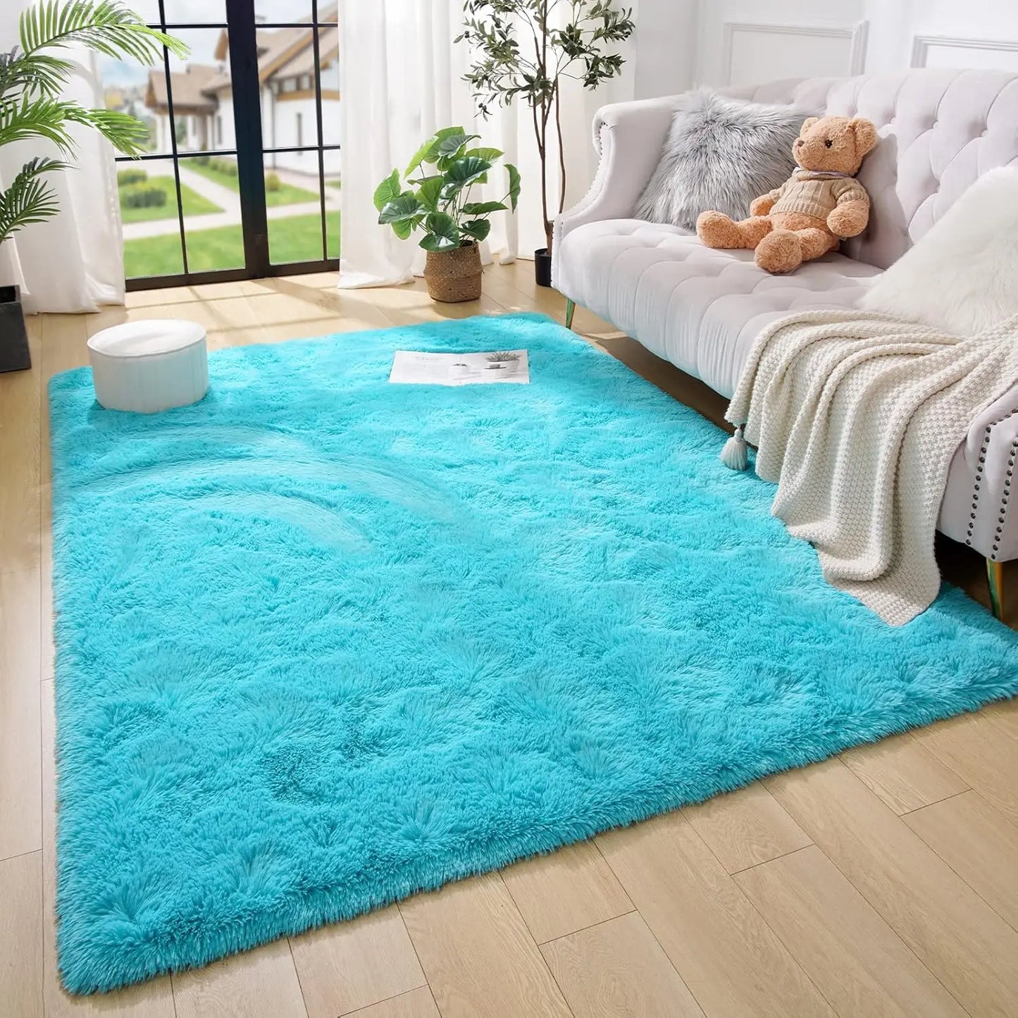 Plush Carpets Fluffy Ultra Soft Indoor Modern Area Rugs Living Room Play Mats For Children Bedroom Home Decor Nursery Rug