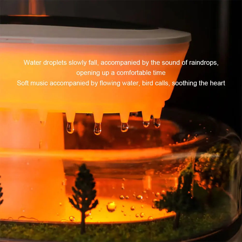 Water Drip Micro Landscape Air Humidifier Essential Oil Diffuser Home Aromatherapy Diffuser Aroma Humidifier Car Air Freshener