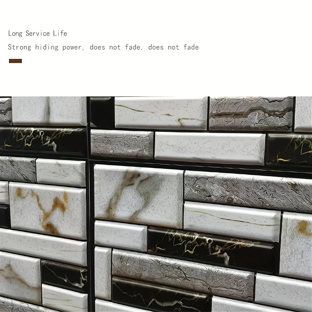 20PCS Self Adhesive Tile Wall Sticker Home Decor 3d pvc sticker Covers For Kitchen Cupboard Bathroom Waterproof Wallpaper