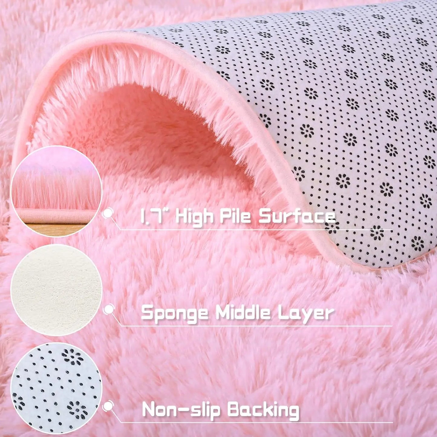 Plush Carpets Fluffy Ultra Soft Indoor Modern Area Rugs Living Room Play Mats For Children Bedroom Home Decor Nursery Rug