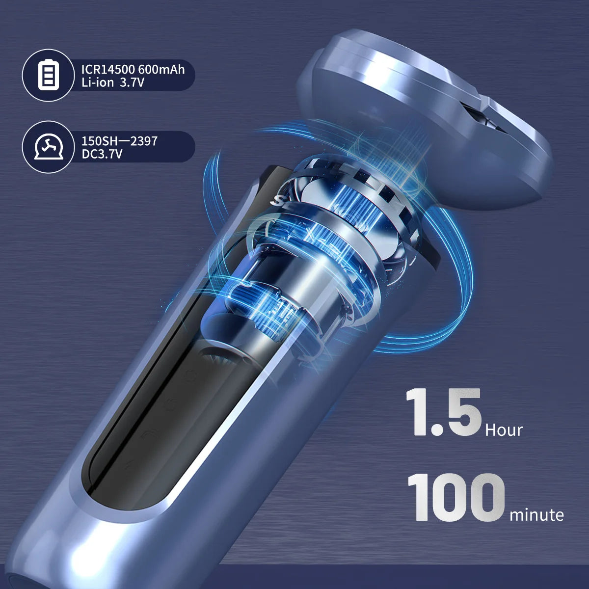 Sejoy Electric Razor for Men Foil Shaver with 3-Blade Edge Shaving Area, 7500 RPM High Speed Motor Digital Power Display Mens El