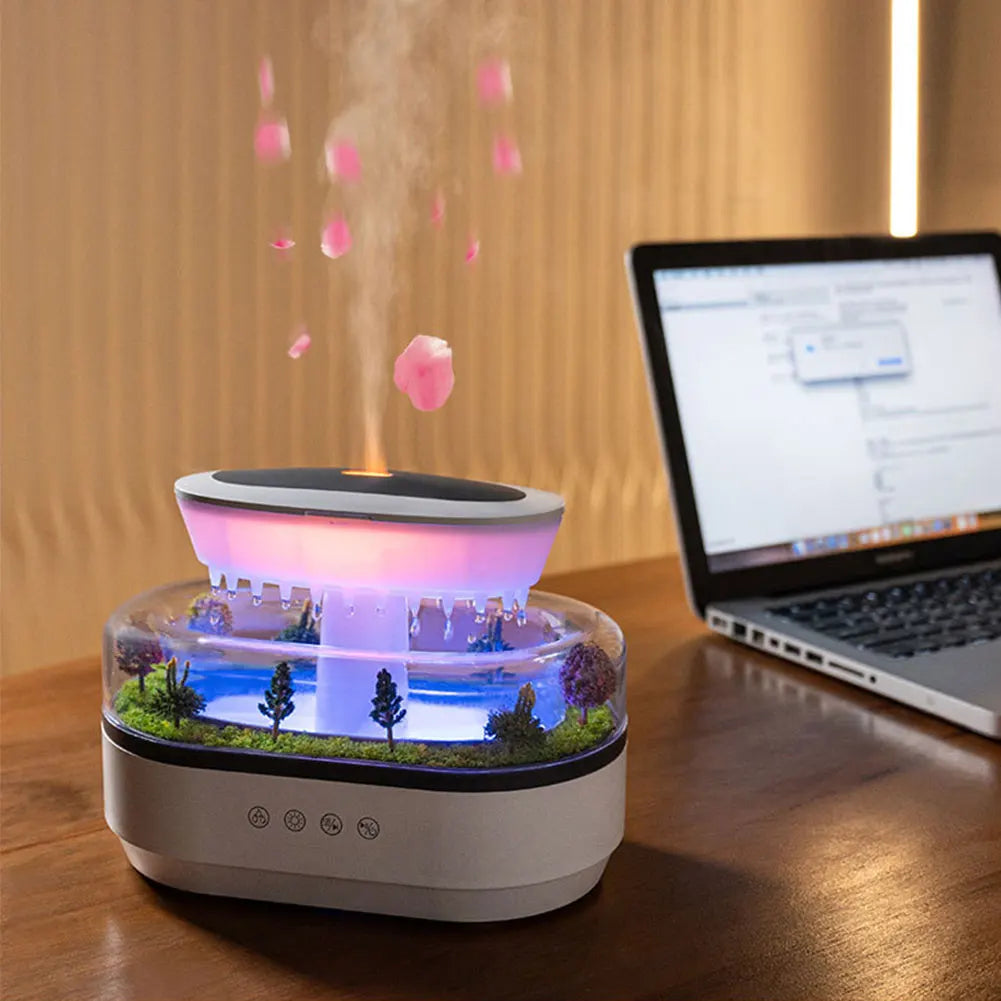 Water Drip Micro Landscape Air Humidifier Essential Oil Diffuser Home Aromatherapy Diffuser Aroma Humidifier Car Air Freshener