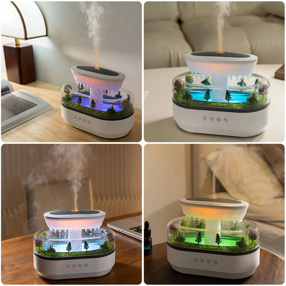 Water Drip Micro Landscape Air Humidifier Essential Oil Diffuser Home Aromatherapy Diffuser Aroma Humidifier Car Air Freshener