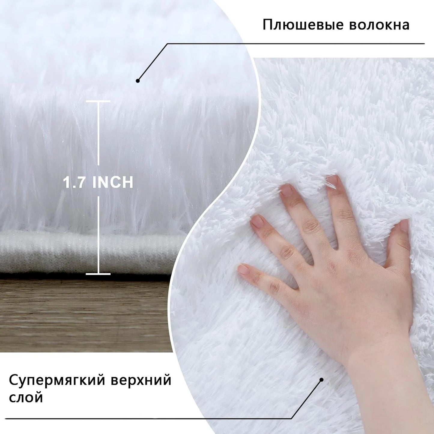 Plush Carpets Fluffy Ultra Soft Indoor Modern Area Rugs Living Room Play Mats For Children Bedroom Home Decor Nursery Rug