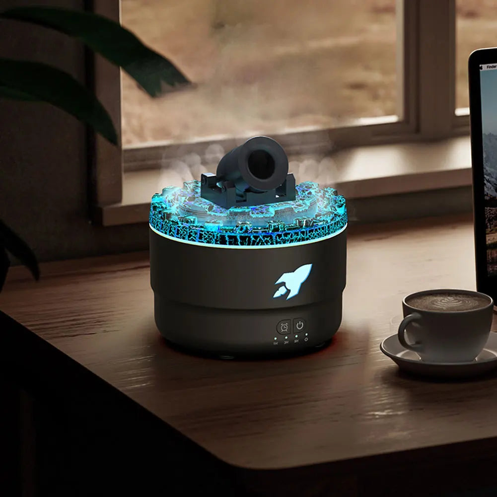 Cannon Blast Aroma Humidifier Aroma Diffuser Cannon Blast Turret Aromatherapy Humidifier Air Humidifier for Home Office Bedroom