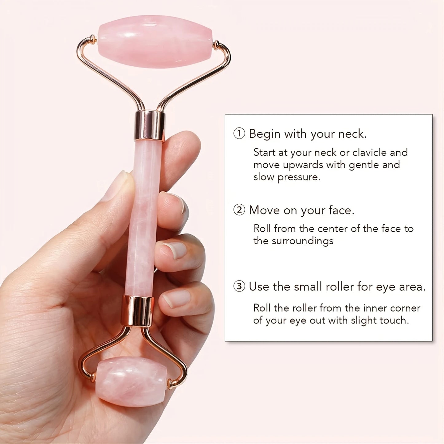 Facial Beauty Jade Roller & Gua Sha Sets for Face, Eyes, and Neck - Resin Massager to Relieve Fine Lines and Wrinkles - Natural