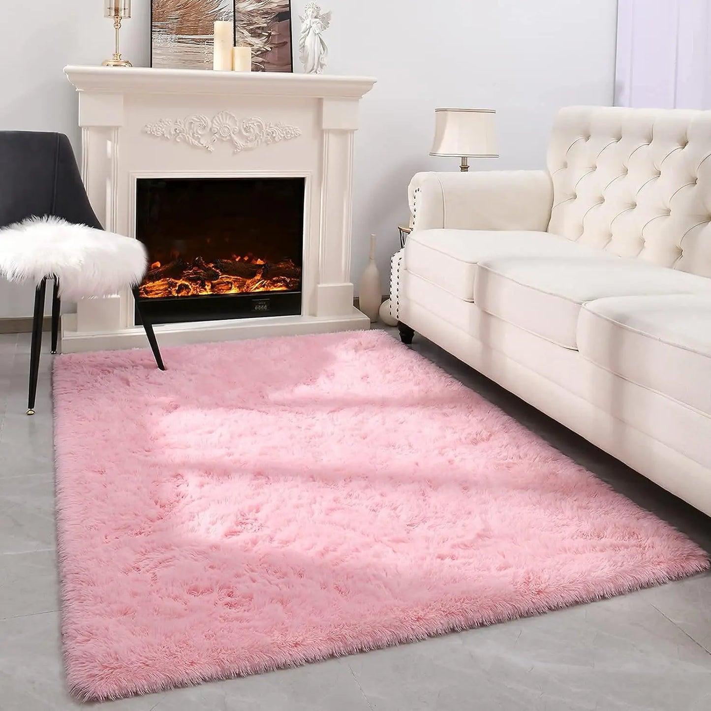 Plush Carpets Fluffy Ultra Soft Indoor Modern Area Rugs Living Room Play Mats For Children Bedroom Home Decor Nursery Rug