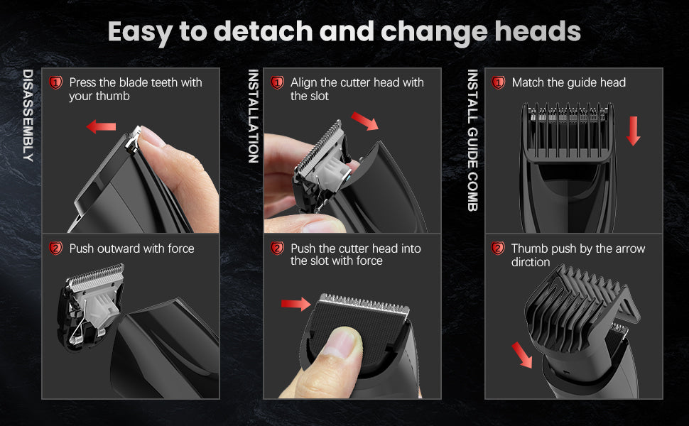 SEJOY Cordless Professional Hair Clippers Shaving Machine Men Trimmer Kit Men Cutting Machine Barber Electric shaver