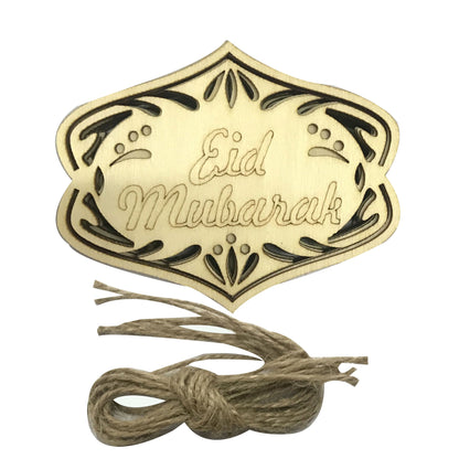 Eid Mubarak Wooden Decorative Ornament