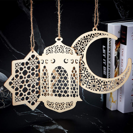 Eid Mubarak Wooden Decorative Ornament