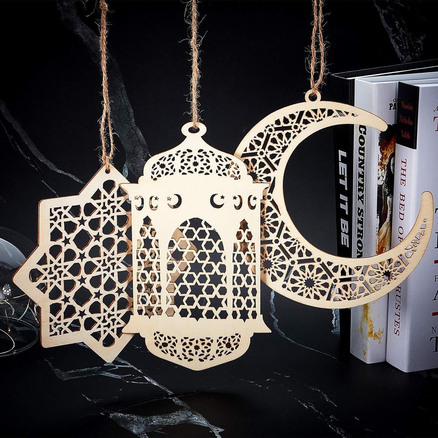 Eid Mubarak Wooden Decorative Ornament