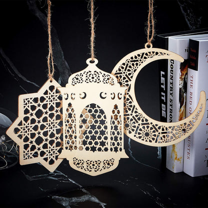 Eid Mubarak Wooden Decorative Ornament