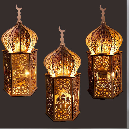 Ramadan Festival Decorative Eooden Crafts Ornament