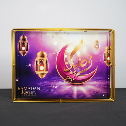 Painted Ramadan Festival Iron Tray