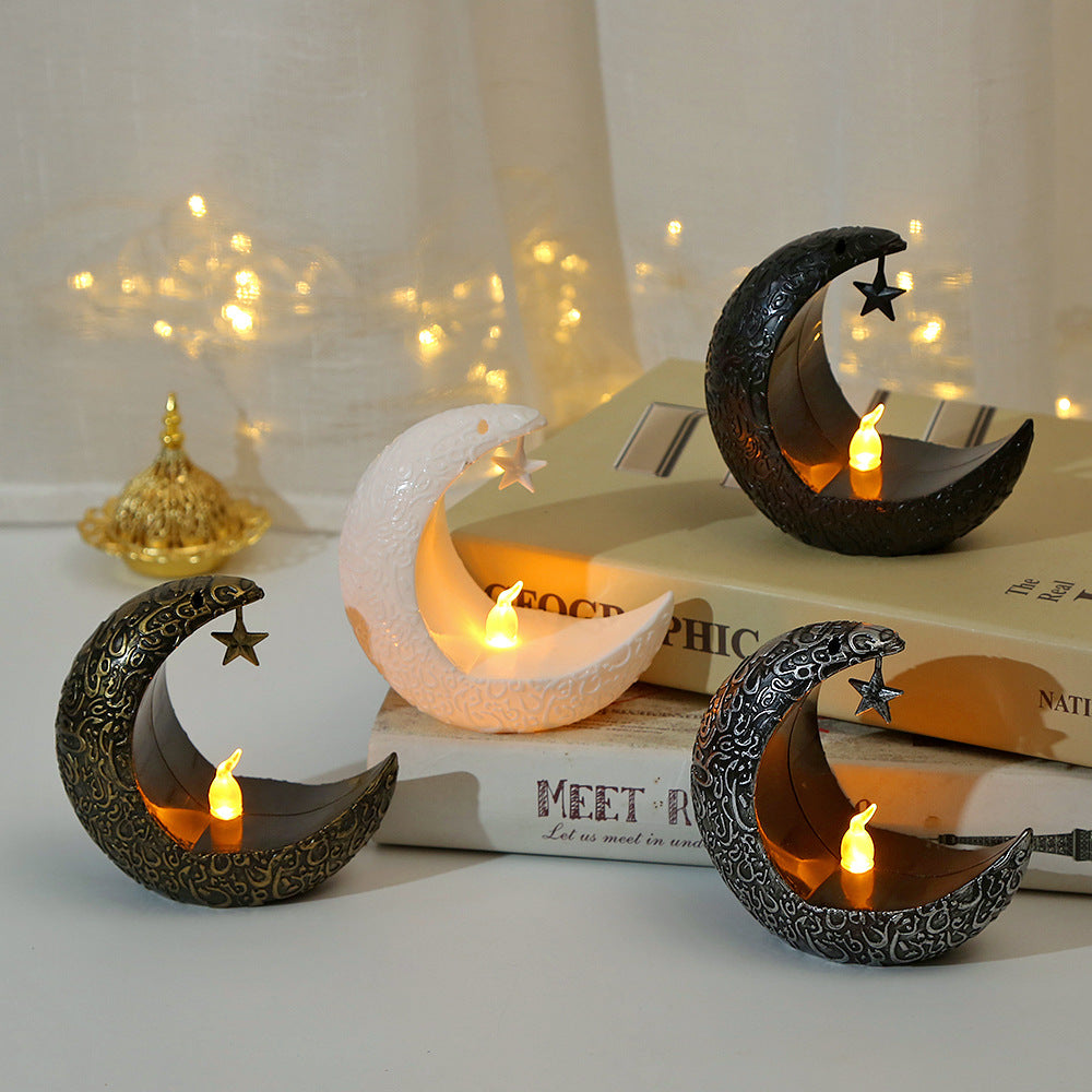 Star Moon Electric Candlestick Lamp