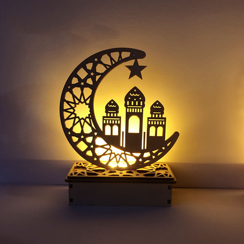 Wooden DIY  LED Eid Mubarak Decoration