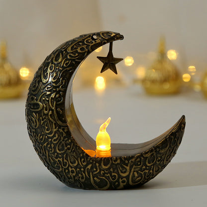 Star Moon Electric Candlestick Lamp
