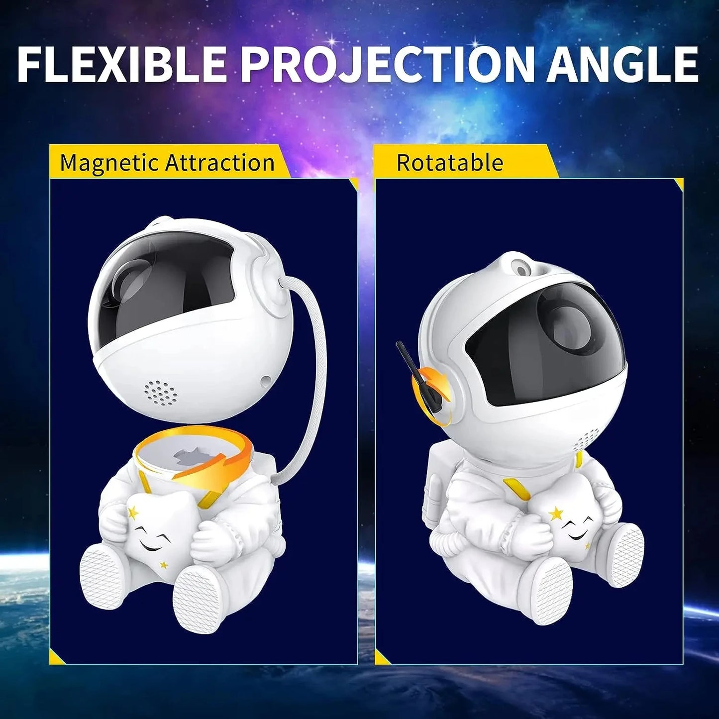 Astronaut Projector Starry Nebula LED Night Lamp with Remote Control for Birthday Decoration