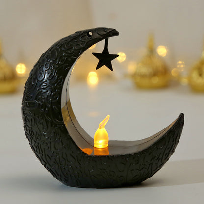 Star Moon Electric Candlestick Lamp